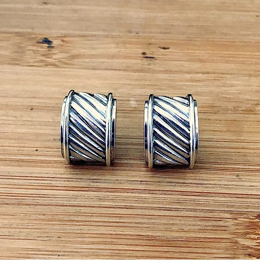 $265 David Yurman 14K Gold & Sterling Silver Copyright D.YURMAN 925 585 - Picture 4 of 7